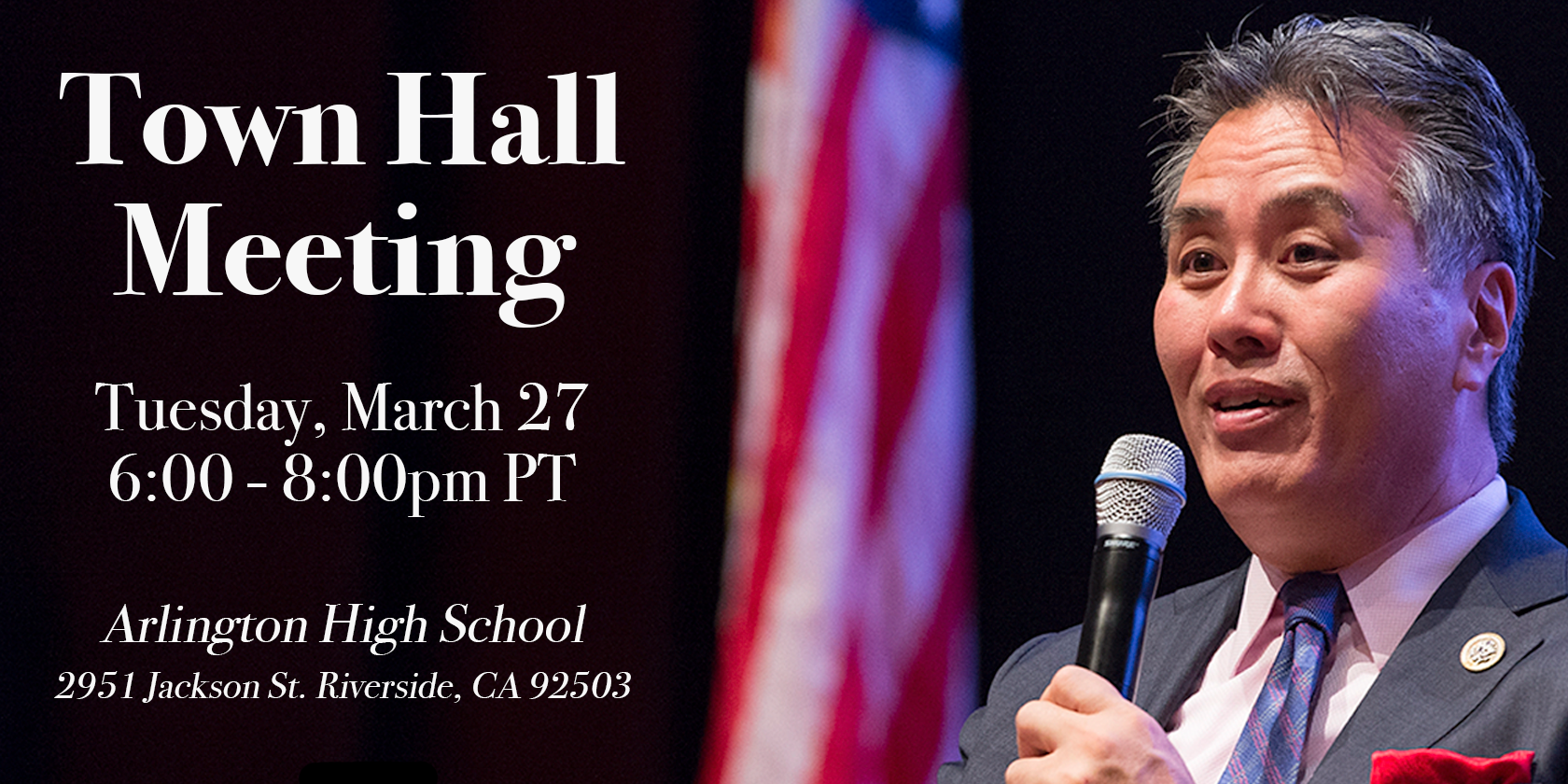 Rep. Takano Town Hall - Wednesday, March 28